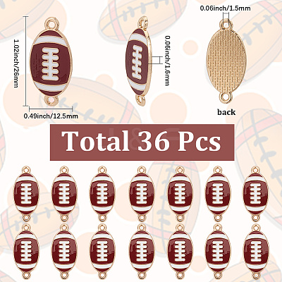 36Pcs Alloy Enamel Connector Charms FIND-SC0014-78-1