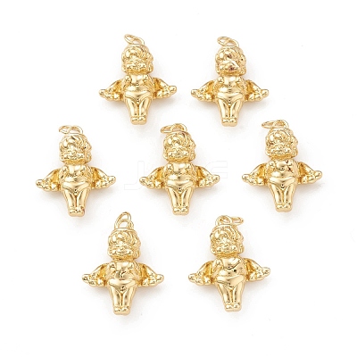 Eco-Friendly Brass Pendants KK-I698-18G-1