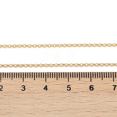 Long-Lasting Plated Brass Cable Chain Necklaces X-NJEW-K112-10G-NF-1