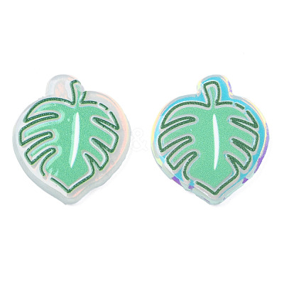 Transparent Printed Acrylic Cabochons TACR-N016-30-1