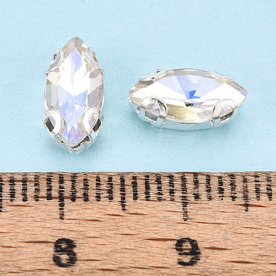 Sew on Rhinestone Montee Beads KK-T071-02B-1