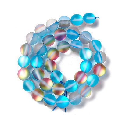 Synthetic Moonstone Beads Strands G-E573-01C-22-1