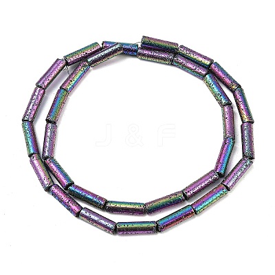 Electroplated Natural Lava Rock Beads Strands G-K388-03B-09-1