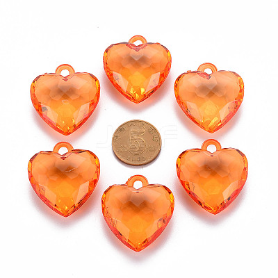Transparent Acrylic Pendants TACR-T024-03B-921-1