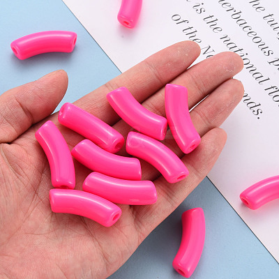 Opaque Acrylic Beads MACR-S372-001B-S005-1