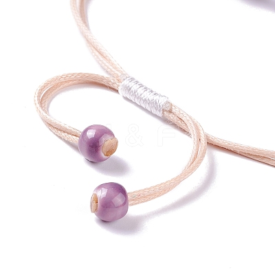 Handmade Dry Pressed Flower Link Bracelet for Girl Women BJEW-C004-01J-1