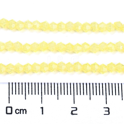 Baking Paint Transparent Glass Beads Strands DGLA-F029-J2mm-06-1