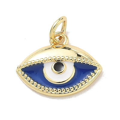 Brass Enamel Pendants KK-CBA3F25-04G-03-1
