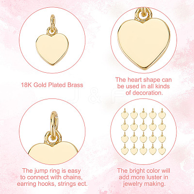 20Pcs Brass Charms KK-AN0001-11-1