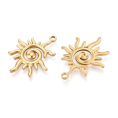 304 Stainless Steel Pendants STAS-T065-07G-1