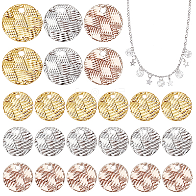 120Pcs 3 Colors Brass Charms KK-PH0004-70-1