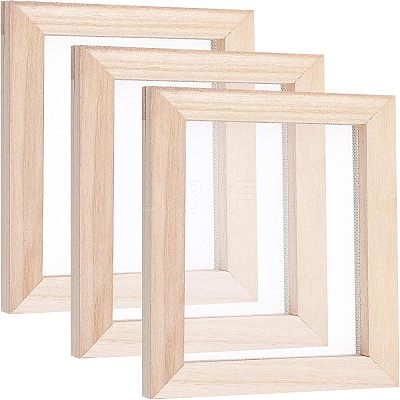 Wooden Paper Making DIY-WH0171-49A-1