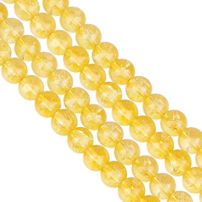 2 Strands Synthetic Citrine Beads Strands G-GO0001-26B-1