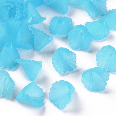 Frosted Acrylic Bead Caps MACR-S371-10A-755-1