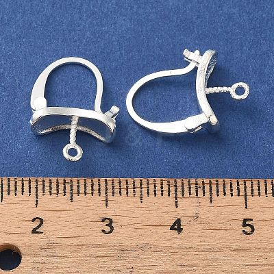 Brass Hoop Earring Findings FIND-Z039-24S-1