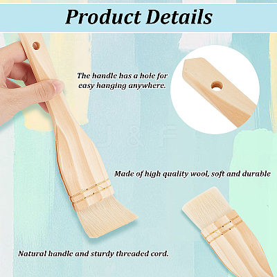 9Pcs 9 Styles Ceramic Glaze Brush DIY-BC0012-92-1