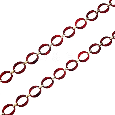 Handmade Imitation Gemstone Style Link Chains AJEW-J034-01C-1