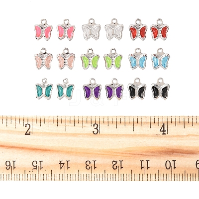 45Pcs 9 Colors Glass Charms KK-FS0001-67-1