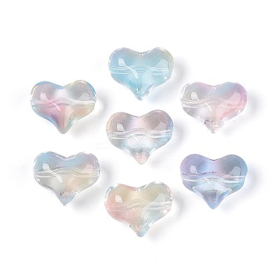 Transparent Glass Beads GLAA-T025-28B-1