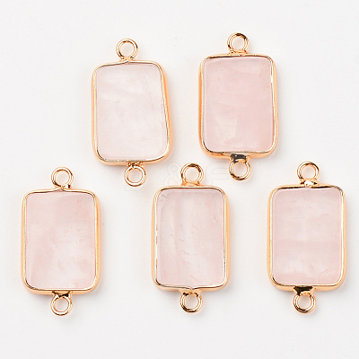 Natural  Rose Quartz Links G-R464-002A-1