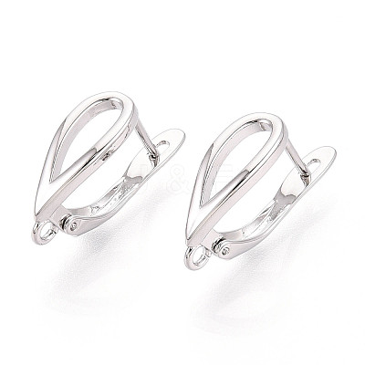 Brass Hoop Earring Findings KK-N267-27P-1