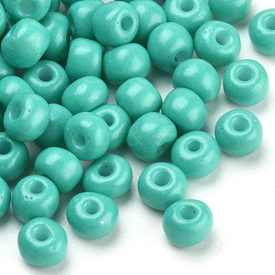 Baking Paint 6/0 Glass Seed Beads SEED-Q025-4mm-M12-1