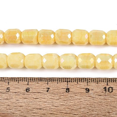 Anti-Tarnish Electroplate Glass Beads Strands EGLA-N027-03A-08-1