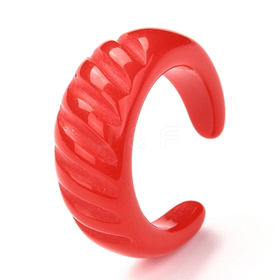 Acrylic Cuff Rings RJEW-M137-03C-1