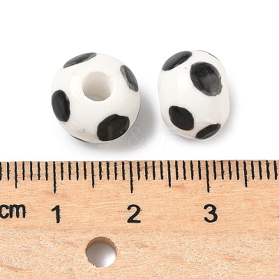 Handmade Porcelain European Beads LS-PORC-C009-01F-1