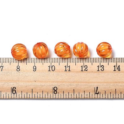 Autumn Theme Transparent Acrylic Beads TACR-S089-10mm-11-1