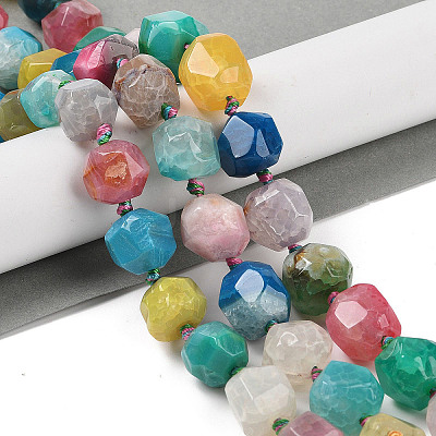 Natural Agate Beads Strands G-P535-B02-01-1