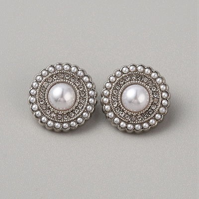 Zinc Alloy Shank Buttons BUTT-WH0028-54B-P-1