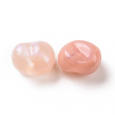 Opaque Acrylic Beads OACR-E015-08F-1