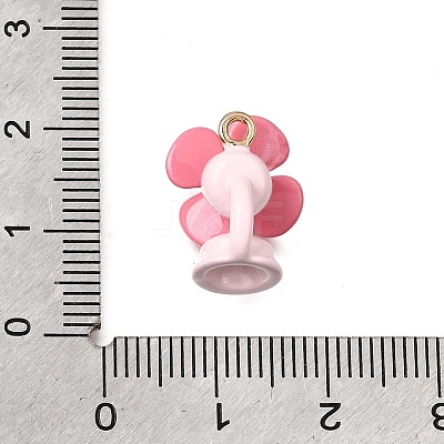 Alloy with Enamel Pendants AL-CBAA9CA-01G-1