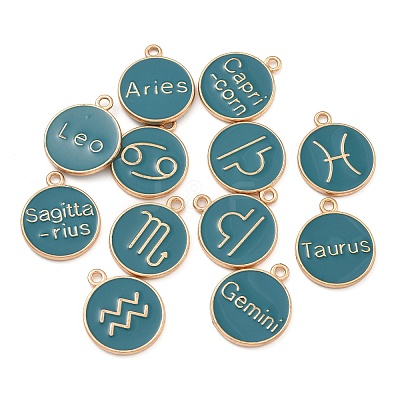 Alloy Enamel Pendants ENAM-XCP0001-45B-03-1