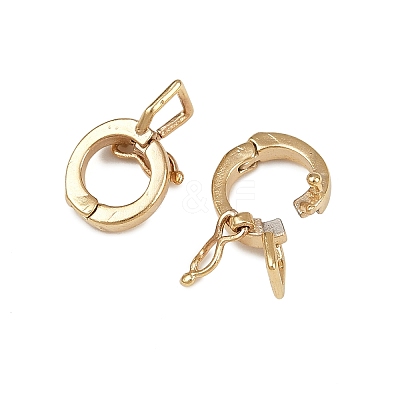 Brass Twister Clasps KK-P310-03G-1