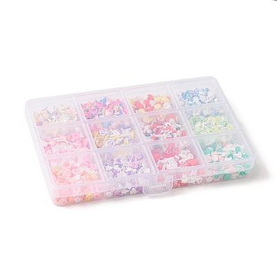 72G 12 Style Handmade Polymer Clay Sprinkles Mix CLAY-FS0001-32-1