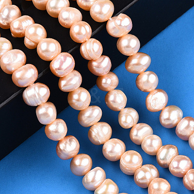Natural Cultured Freshwater Pearl Beads Strands PEAR-N013-06U-1