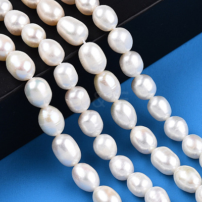 Natural Cultured Freshwater Pearl Beads Strands PEAR-N012-06V-1