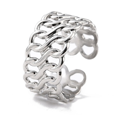 Tarnish Resistant 304 Stainless Steel Finger Rings RJEW-L102-38P-1