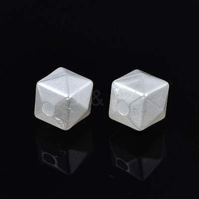 ABS Plastic Imitation Pearl Beads OACR-N008-153-1