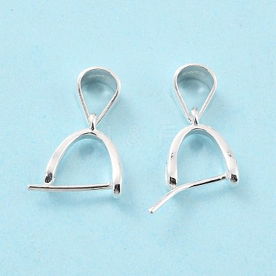 925 Sterling Silver Ice Pick Pinch Bails STER-Z001-122S-05-1