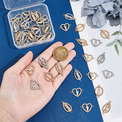 50pcs 5 styles Religion Alloy Connector Charms FIND-UN0002-29-1