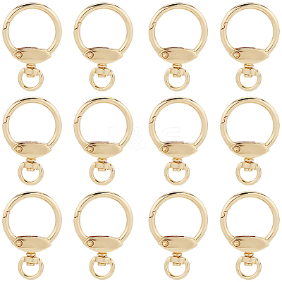 12pcs Alloy Swivel Clasps AJEW-GF0009-17-1