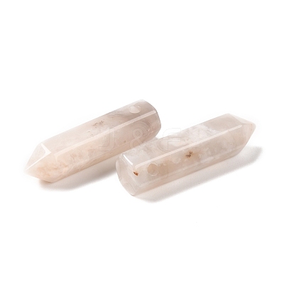 Natural White Crazy Agate Pointed Pendants G-D460-01P-1