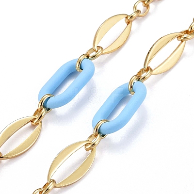 Handmade Brass Oval Link Chains CHC-H102-16G-K-1