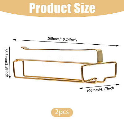 Iron Wine Glass Holder AJEW-WH0596-896-1