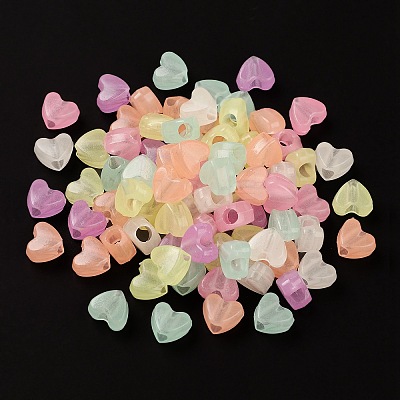 Luminous Transparent Acrylic Beads X-LACR-Q001-01-1
