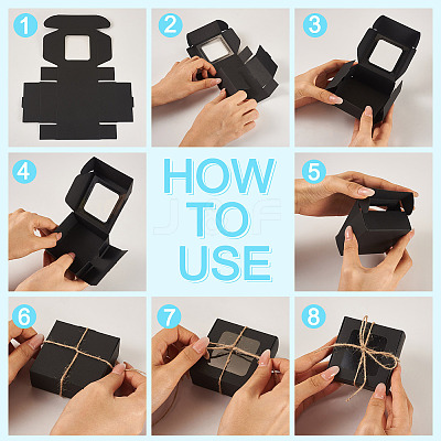 Foldable Paper Mailer Boxes with Window CON-TA0001-32B-1