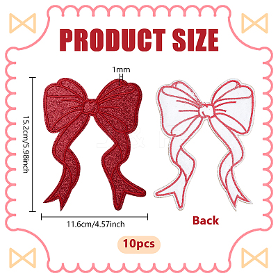 Polyester Iron on/Sew On Patches DIY-WH0595-01D-1